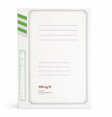 Папка-скоросшиватель картонная DELUXE, А4 формат, 380 гр, зеленый