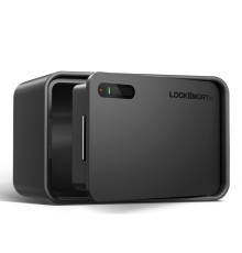 Сейф LockSworth сканер ладони + bluetooth + ключ, 200х310х200 мм, 4 кг, черный