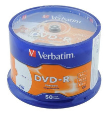 Диск DVD+R SP-050 Verbatim 16X 4.7 GB (69319) в коробке 50 шт