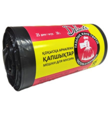 Мешки для мусора TM Deluxe, 30 литров, 25 штук в рулоне