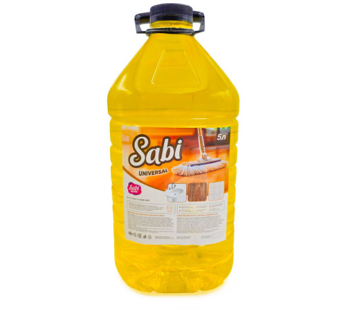 Средство для мытья полов, универсальное Sabi, концентрат, канистра, 5 литров