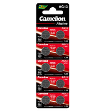 Батарейка CAMELION AG13-BP10, 1,5V 10шт/блистере