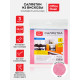 Салфетка из вискозы OfficeClean, 30х30 см, 3 штуки в упаковке