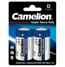 Батарейка CAMELION Super Heavy Duty R20P-BP2B 2 шт. в блистере