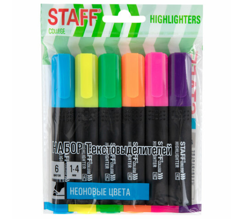 Набор текстовыделителей STAFF 