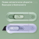 Нож-мини канцелярский NUSIGN, 80х25 мм, серый