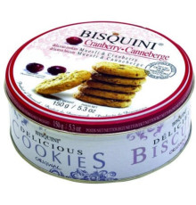 Печенье Bisquini с мюсли и клюквой, 150 гр.