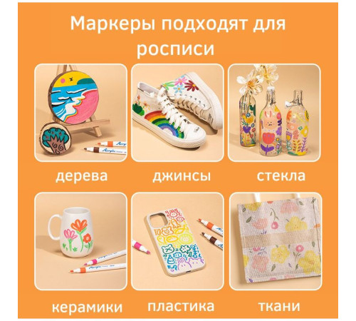 Набор акриловых маркеров Deli 