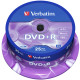 Диск DVD+R Verbatim 4.7GB, 25штук