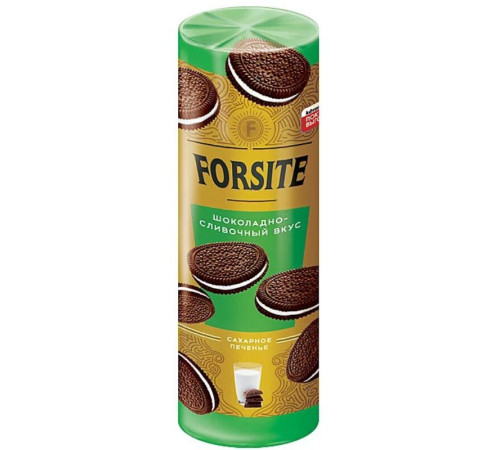 Печенье-сэндвич с шоколадно-сливочным вкусом «Forsite», 220 г