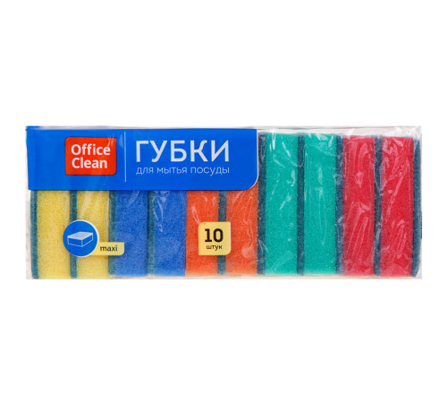 Губка для мытья посуды OfficeClean 