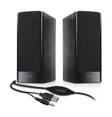 Колонки Microlab B56 (USB) 2.0, 3Вт (1.5Вт*2), питание USB, проводной пульт, деревянный корпус