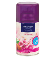 Сменный баллон для освежителя воздуха OfficeClean. Весенняя сакура и сладкий миндаль, 250 мл