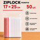 Пакеты с застежкой Zip-lock, 17х25 см, (50шт/уп)