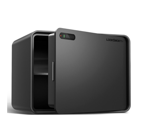 Сейф LockSworth сканер ладони + bluetooth + ключ, 300х400х300 мм, 10,2 кг, черный