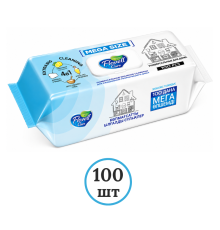 Салфетки влажные Flovell Care, для очистки поверхностей, 100 шт