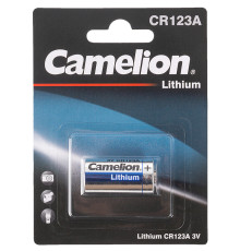Батарейка CAMELION CR123A-BP1, 3V 1шт/блистере