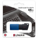 Флеш-память USB Kingston 64GB, DTXM/64, синий