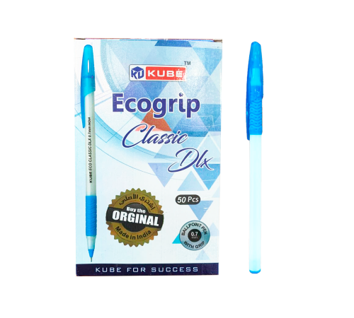 Ручка шариковая KUBE ECOGRIP Classic 0,7мм, синяя