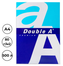 Бумага офисная Double A, А4, 80 г/м2, 500л