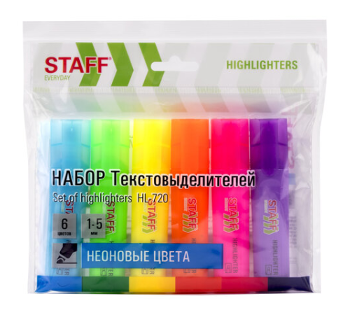 Набор текстовыделителей STAFF 
