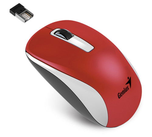 Мышь беспроводная Genius NX-7010 3D оптическая 1600dpi бело-красный