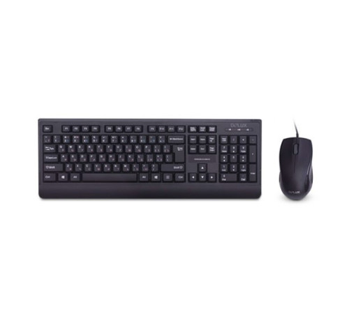 Клавиатура + Мышь Delux DLD-6075OUB проводные (комплект)