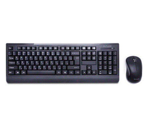 Клавиатура + Мышь Delux DLD-6091OGB беспроводные (комплект)