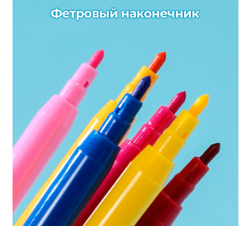 Фломастеры i Select, 24 цвета, PVC упаковка, европодвес