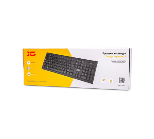 Клавиатура X-Game XK-100UB черная, USB, Анг/Рус/Каз