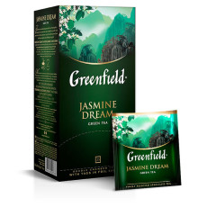 Чай Greenfield Jasmine Dream зеленый с жасмином, 25 пакетиков