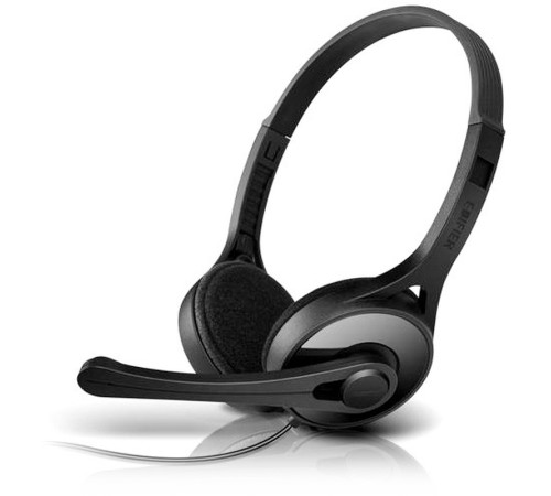 Наушники Edifler, К550, микрофон, черные