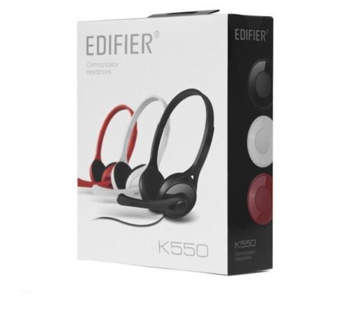 Наушники Edifler, К550, микрофон, черные