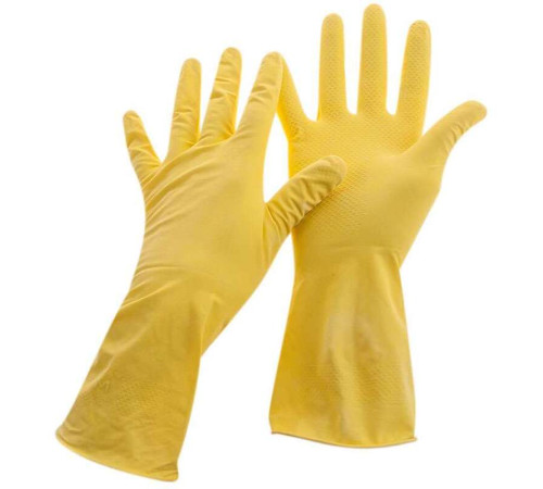 Перчатки резиновые OfficeClean, желтые, размер М