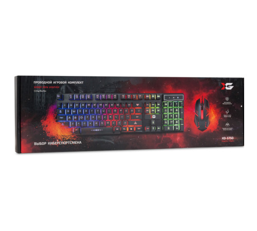Клавиатура + Мышь XG XD-575OUB проводные (комплект)