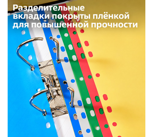 Разделитель пластиковый DELI, А4, 12 листов, Jan-Dec, цветной