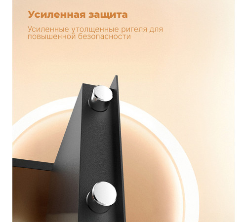 Сейф LockSworth биометрический + электронный замок + ключ, 400х300х300 мм, 10 кг, черный