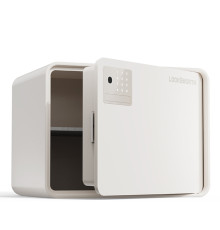 Сейф DELI LockSwort биометрический + электронный замок + ключ + Wi-Fi, 300х400х300 мм, 10 кг, белый