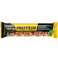 Батончик миндальный «Nut&Go» Protein с карамелью и морской солью, 40 гр.