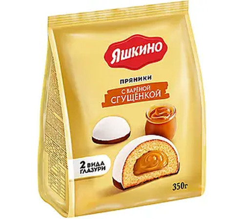 Пряники Яшкино пряники с вареной сгущенкой, 350 гр.