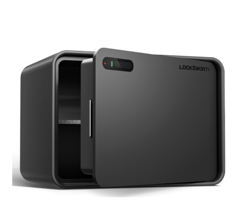 Сейф LockSworth сканер ладони + bluetooth + ключ, 250х350х250 мм, 6 кг, черный