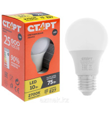 Лампа светодиодная СТАРТ ECO LED GLS E27, 10W, 27-100, теплый свет