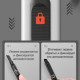 Нож канцелярский DELI, 9 мм, черное лезвие, блистер