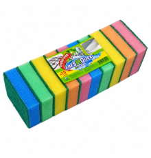 Губка для мытья посуды FRESHOUSE EFFECTIVE Mega, 10 штук