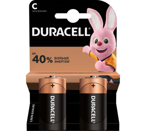 Батарейки DURACELL LR14 BASIC С (2 шт/уп)