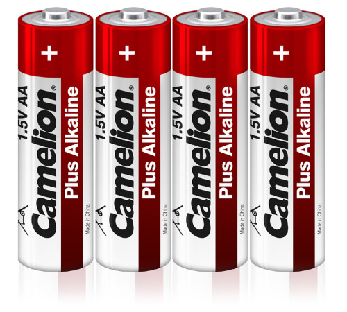 Батарейка CAMELION Plus Alkaline, AA, 1.5V, 4 шт в плёнке