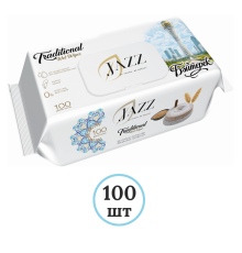Салфетки влажные Jazz Premium Traditional, Байтерек, 100 шт