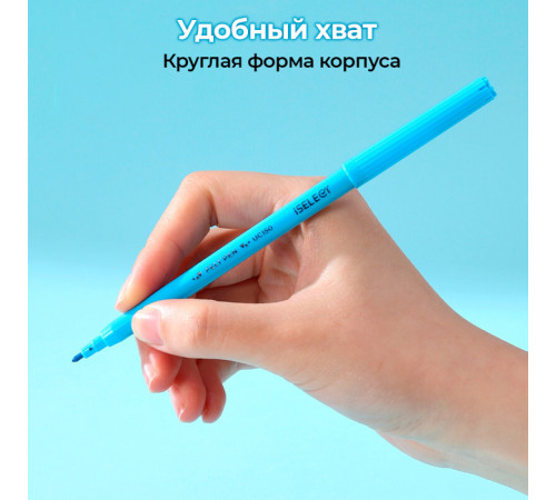 Фломастеры i Select, 18 цветов, PVC упаковка, европодвес