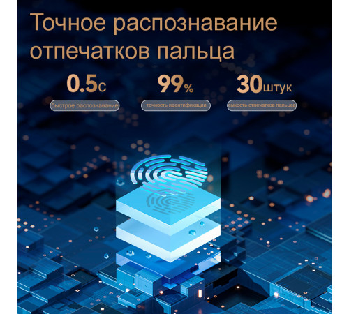 Сейф LockSworth биометрический + электронный замок + ключ, 450х380х320 мм, 20,7 кг, белый