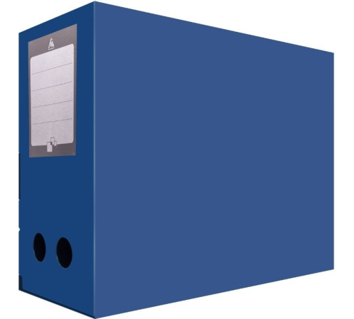 Архивный короб БЮРОКРАТ, 330x100x245 мм, пластик, синий